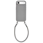 Custodia per telefono in silicone antiurto con passanti integrati per cordino e cordino in pelle., For iPhone Air