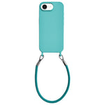 Custodia per telefono in silicone antiurto con passanti integrati per cordino e cordino in pelle., For iPhone 16e / 17e