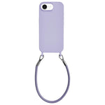Custodia per telefono in silicone antiurto con passanti integrati per cordino e cordino in pelle., For iPhone 16e / 17e