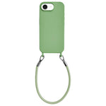Custodia per telefono in silicone antiurto con passanti integrati per cordino e cordino in pelle., For iPhone 16e / 17e