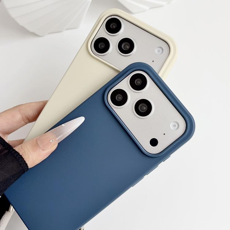 Custodia per telefono in silicone antiurto con passanti integrati per cordino e cordino in pelle., For iPhone 14 Plus