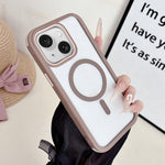 Fantastica custodia per telefono 3 in 1 con bordi magnetici antiscivolo., For iPhone 15 Plus, For iPhone 15