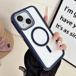Fantastica custodia per telefono 3 in 1 con bordi magnetici antiscivolo., For iPhone 15 Plus, For iPhone 15