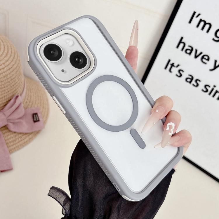 Fantastica custodia per telefono 3 in 1 con bordi magnetici antiscivolo., For iPhone 15 Plus, For iPhone 15