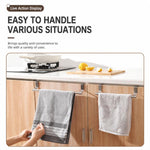 Set di 2 portasciugamani in acciaio inox da 23,8 cm, senza bisogno di forare.