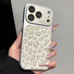 Ampia finestra, copertura totale, custodia per telefono con stampa leopardata glitterata., For iPhone 17 Pro Max, For iPhone 17 Pro, For iPhone 17, For iPhone Air