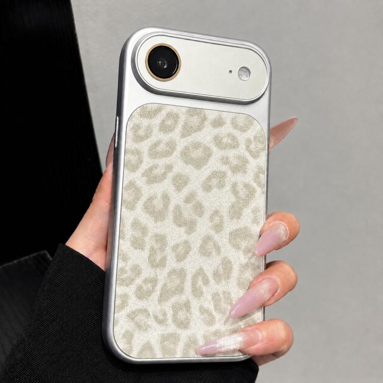 Ampia finestra, copertura totale, custodia per telefono con stampa leopardata glitterata., For iPhone 17 Pro Max, For iPhone 17 Pro, For iPhone 17, For iPhone Air