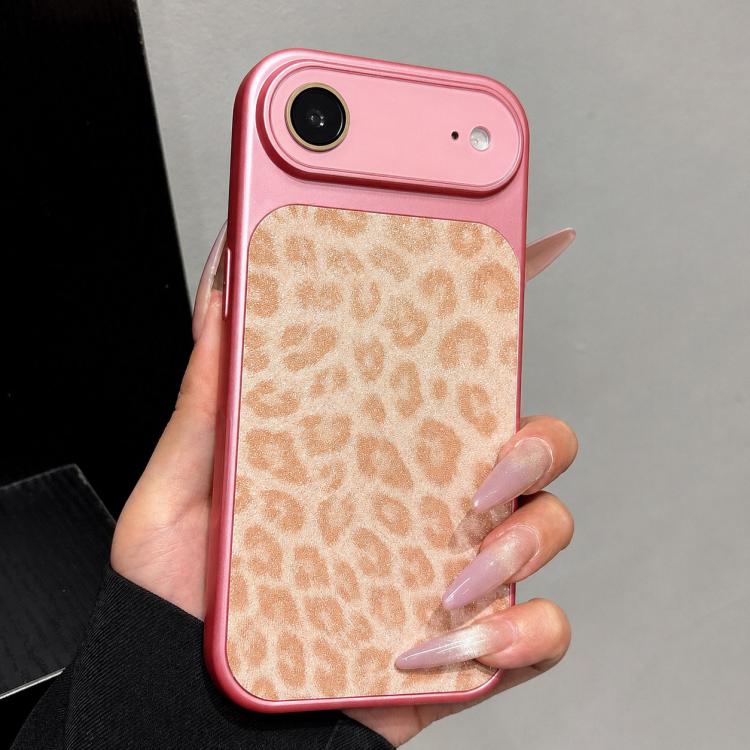 Ampia finestra, copertura totale, custodia per telefono con stampa leopardata glitterata., For iPhone 17 Pro Max, For iPhone 17 Pro, For iPhone 17, For iPhone Air