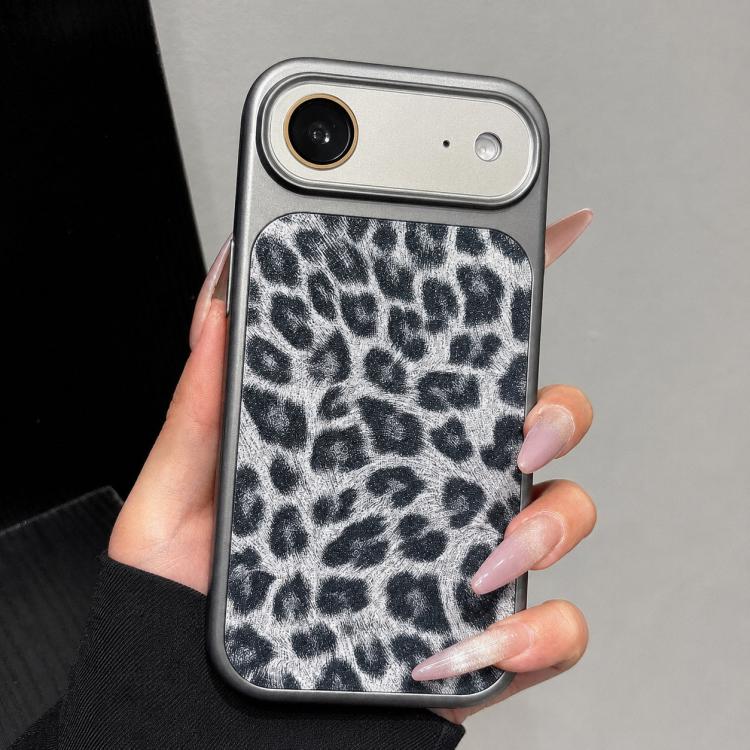 Ampia finestra, copertura totale, custodia per telefono con stampa leopardata glitterata., For iPhone 17 Pro Max, For iPhone 17 Pro, For iPhone 17, For iPhone Air