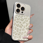 Ampia finestra, copertura totale, custodia per telefono con stampa leopardata glitterata., For iPhone 13 Pro Max, For iPhone 13 Pro, For iPhone 13
