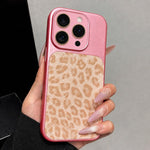 Ampia finestra, copertura totale, custodia per telefono con stampa leopardata glitterata., For iPhone 13 Pro Max, For iPhone 13 Pro, For iPhone 13
