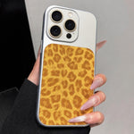 Ampia finestra, copertura totale, custodia per telefono con stampa leopardata glitterata., For iPhone 13 Pro Max, For iPhone 13 Pro, For iPhone 13