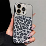 Ampia finestra, copertura totale, custodia per telefono con stampa leopardata glitterata., For iPhone 13 Pro Max, For iPhone 13 Pro, For iPhone 13