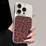 Ampia finestra, copertura totale, custodia per telefono con stampa leopardata glitterata., For iPhone 13 Pro Max, For iPhone 13 Pro, For iPhone 13