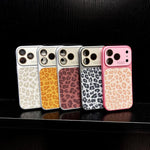Ampia finestra, copertura totale, custodia per telefono con stampa leopardata glitterata., For iPhone 17 Pro Max, For iPhone 17 Pro, For iPhone 17, For iPhone Air