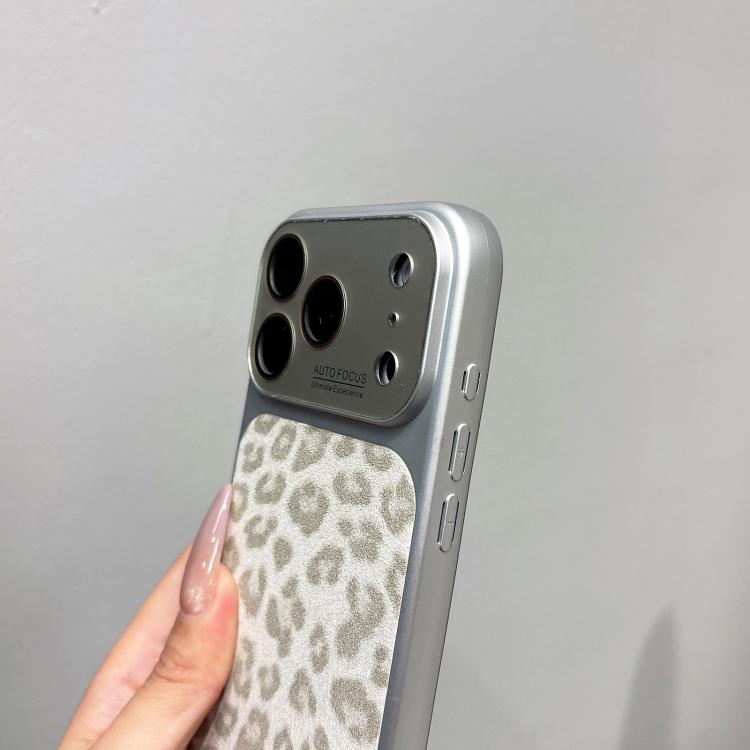 Ampia finestra, copertura totale, custodia per telefono con stampa leopardata glitterata., For iPhone 17 Pro Max, For iPhone 17 Pro, For iPhone 17, For iPhone Air