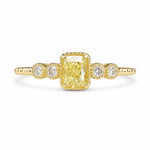 Anello da donna geometrico quadrato con zirconi intarsiati, No.6, No.7