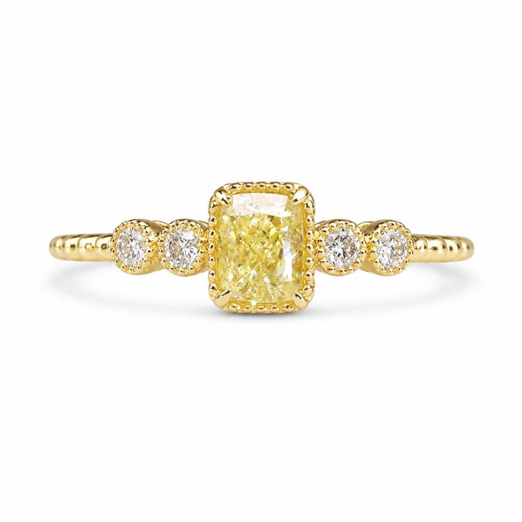 Anello da donna geometrico quadrato con zirconi intarsiati, No.6, No.7