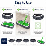 Set di 4 panni di ricambio lavabili e riutilizzabili per mocio Swiffer