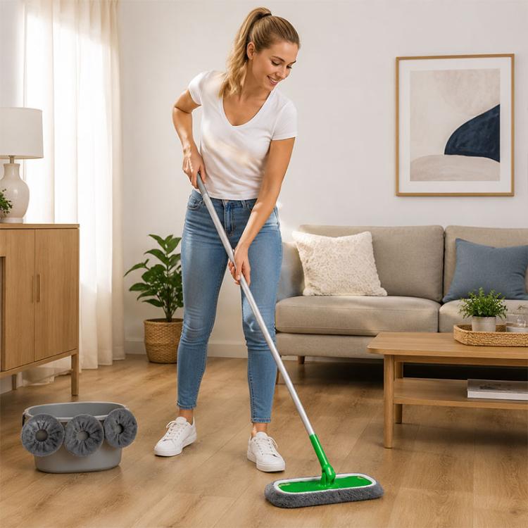 Set di 4 panni di ricambio lavabili e riutilizzabili per mocio Swiffer