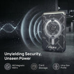 ESEBLE S8 Cellulare con texture in similpelle PU e slot magnetici per carte di credito