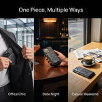 ESEBLE S8 Cellulare con texture in similpelle PU e slot magnetici per carte di credito