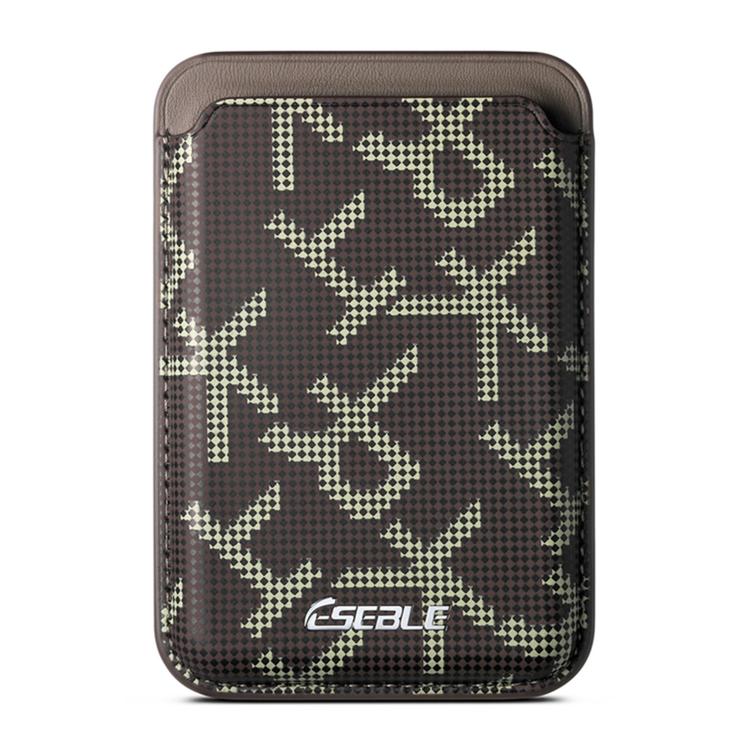 ESEBLE S8 Cellulare con texture in similpelle PU e slot magnetici per carte di credito