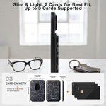ESEBLE S8 Cellulare con texture in similpelle PU e slot magnetici per carte di credito
