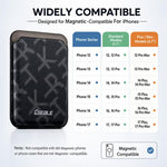 ESEBLE S8 Cellulare con texture in similpelle PU e slot magnetici per carte di credito