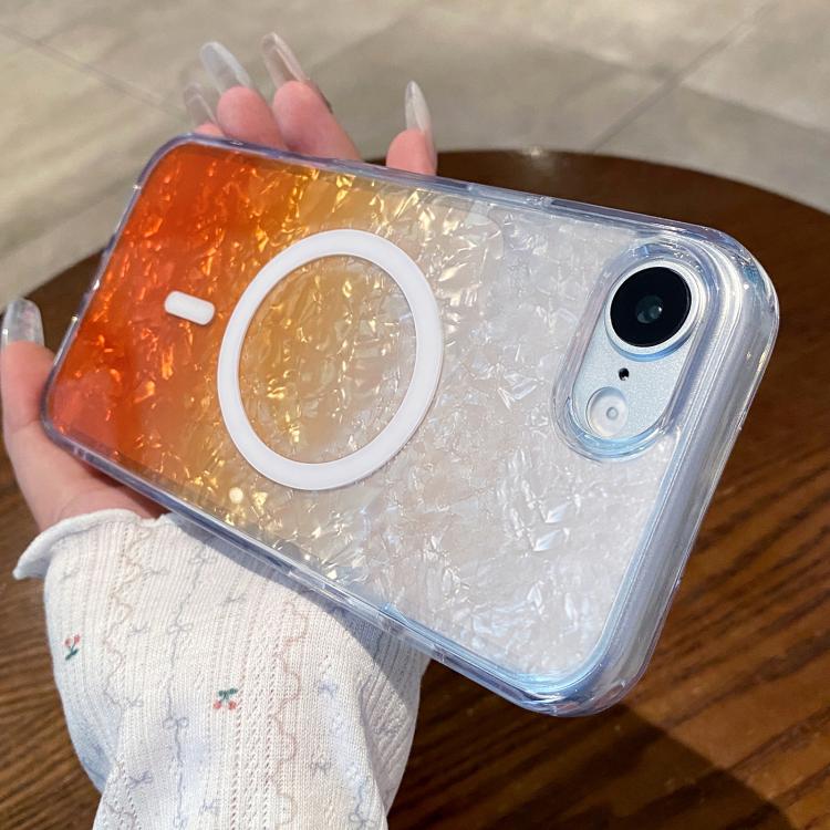 Custodia magnetica per telefono con effetto sfumato e craquelé., For iPhone 16e / 17e, For iPhone 17 Pro Max, For iPhone 16 Pro Max, For iPhone 16 Pro, For iPhone 15 Pro Max, For iPhone 15
