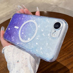 Custodia magnetica per telefono con effetto sfumato e craquelé., For iPhone 16e / 17e, For iPhone 17 Pro Max, For iPhone 16 Pro Max, For iPhone 16 Pro, For iPhone 15 Pro Max, For iPhone 15