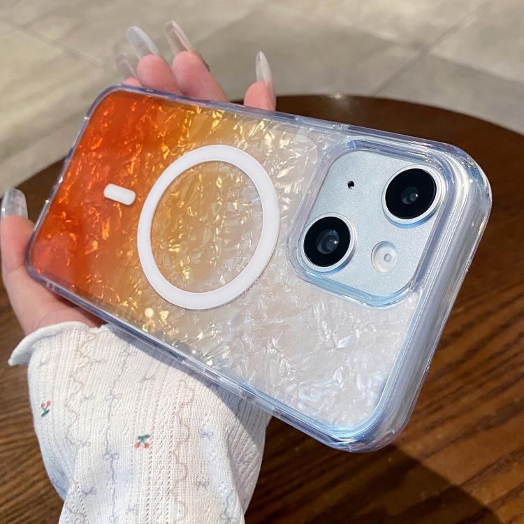 Custodia magnetica per telefono con effetto sfumato e craquelé., For iPhone 16e / 17e, For iPhone 17 Pro Max, For iPhone 16 Pro Max, For iPhone 16 Pro, For iPhone 15 Pro Max, For iPhone 15