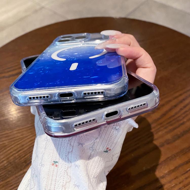 Custodia magnetica per telefono con effetto sfumato e craquelé., For iPhone 16e / 17e, For iPhone 17 Pro Max, For iPhone 16 Pro Max, For iPhone 16 Pro, For iPhone 15 Pro Max, For iPhone 15