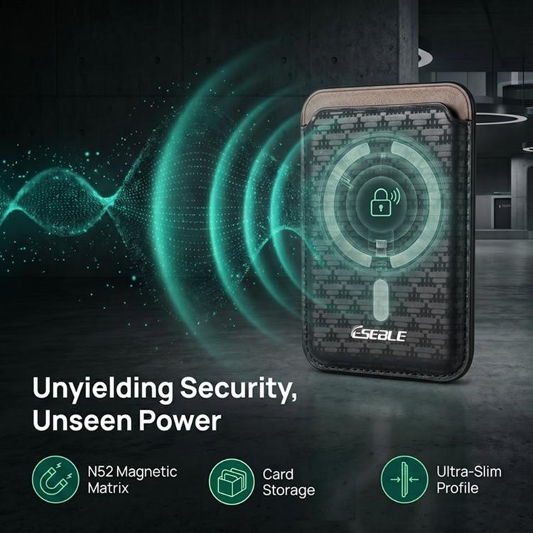 ESEBLE S9 Custodia protettiva triangolare in similpelle PU con magneti e slot per carte