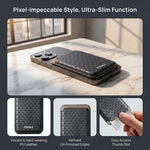 ESEBLE S9 Custodia protettiva triangolare in similpelle PU con magneti e slot per carte