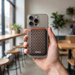 ESEBLE S9 Custodia protettiva triangolare in similpelle PU con magneti e slot per carte