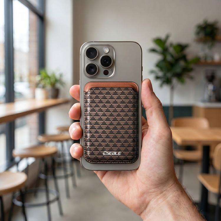 ESEBLE S9 Custodia protettiva triangolare in similpelle PU con magneti e slot per carte