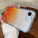 Cover per telefono con effetto sfumato e craquelé, For iPhone 16e / 17e, For iPhone 17 Pro Max, For iPhone 16 Pro Max, For iPhone 16 Pro, For iPhone 15 Pro Max, For iPhone 15