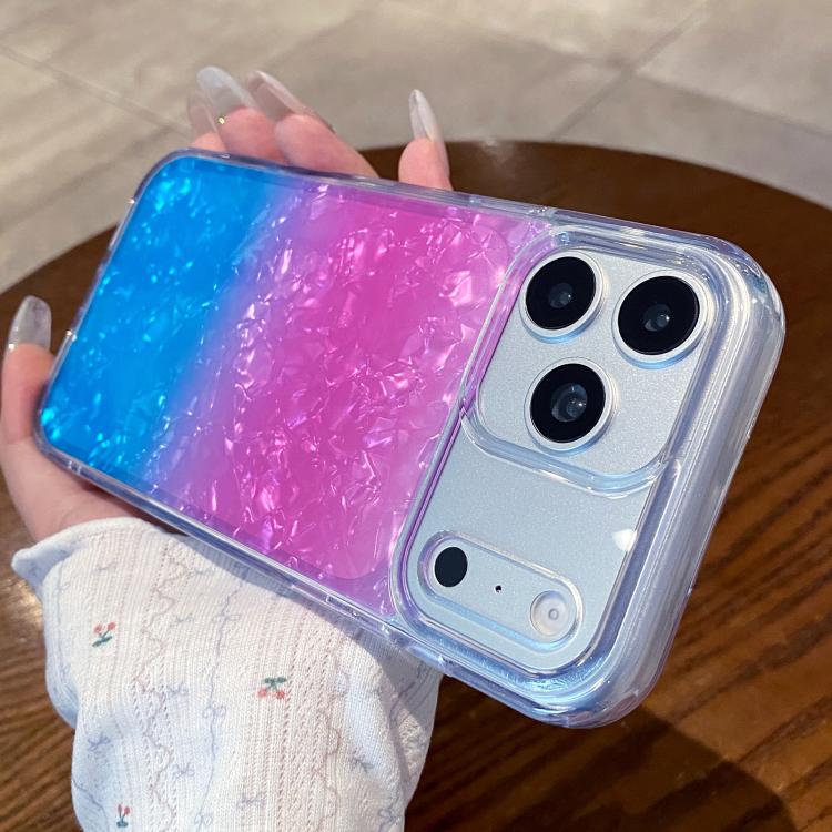 Cover per telefono con effetto sfumato e craquelé, For iPhone 16e / 17e, For iPhone 17 Pro Max, For iPhone 16 Pro Max, For iPhone 16 Pro, For iPhone 15 Pro Max, For iPhone 15