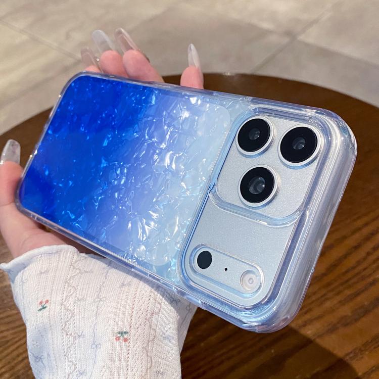 Cover per telefono con effetto sfumato e craquelé, For iPhone 16e / 17e, For iPhone 17 Pro Max, For iPhone 16 Pro Max, For iPhone 16 Pro, For iPhone 15 Pro Max, For iPhone 15