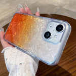 Cover per telefono con effetto sfumato e craquelé, For iPhone 14, For iPhone 14 Pro Max, For iPhone 13 Pro Max, For iPhone 13, For iPhone 12 Pro Max
