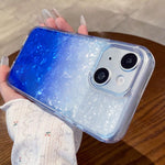 Cover per telefono con effetto sfumato e craquelé, For iPhone 14, For iPhone 14 Pro Max, For iPhone 13 Pro Max, For iPhone 13, For iPhone 12 Pro Max