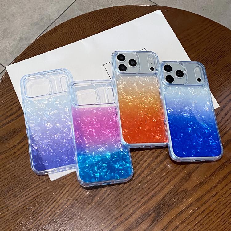 Cover per telefono con effetto sfumato e craquelé, For iPhone 16e / 17e, For iPhone 17 Pro Max, For iPhone 16 Pro Max, For iPhone 16 Pro, For iPhone 15 Pro Max, For iPhone 15