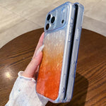Cover per telefono con effetto sfumato e craquelé, For iPhone 14, For iPhone 14 Pro Max, For iPhone 13 Pro Max, For iPhone 13, For iPhone 12 Pro Max