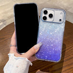 Cover per telefono con effetto sfumato e craquelé, For iPhone 16e / 17e, For iPhone 17 Pro Max, For iPhone 16 Pro Max, For iPhone 16 Pro, For iPhone 15 Pro Max, For iPhone 15