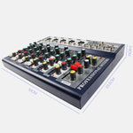 Mixer professionale Bluetooth multifunzione a 7 canali F7 per live streaming, EU Plug, UK Plug, US Plug