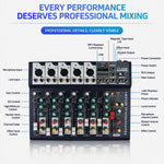Mixer professionale Bluetooth multifunzione a 7 canali F7 per live streaming, EU Plug, UK Plug, US Plug
