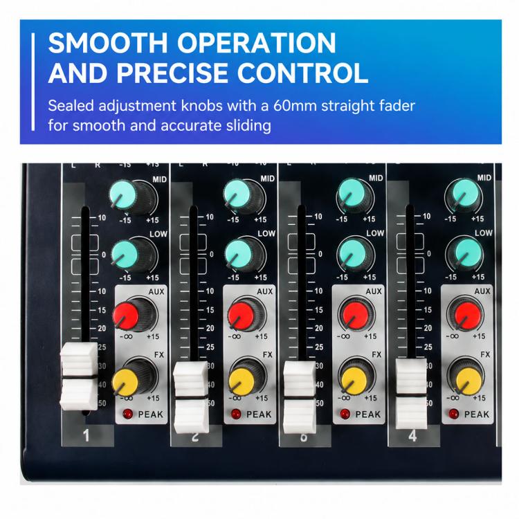 Mixer professionale Bluetooth multifunzione a 7 canali F7 per live streaming, EU Plug, UK Plug, US Plug