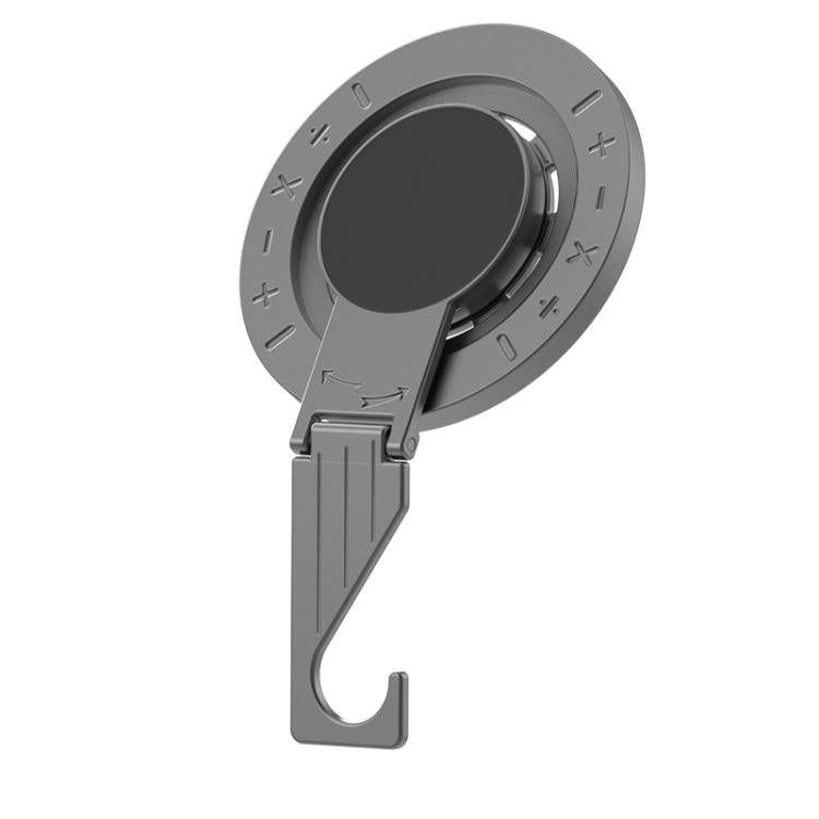 Supporto magnetico multifunzione a doppia faccia per telefono, con gancio da scrivania.