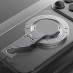Supporto magnetico multifunzione a doppia faccia per telefono, con gancio da scrivania.
